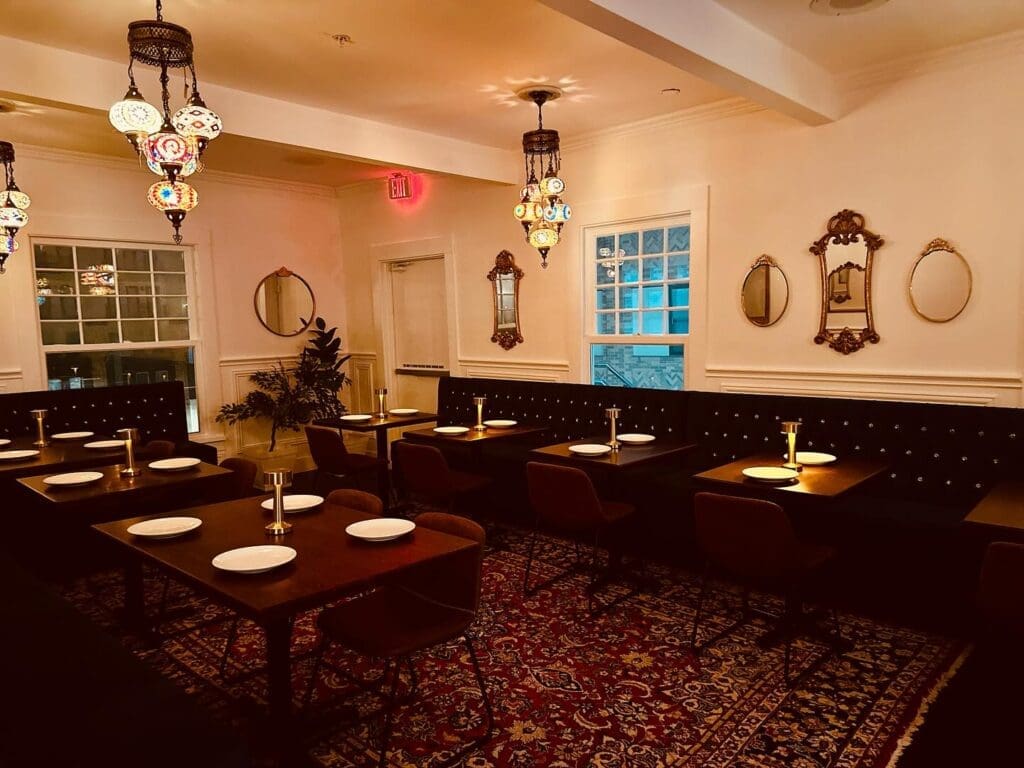 The dining rooms on the second floor of The Mayor's House by Selda were formerly bedrooms. (Courtesy)