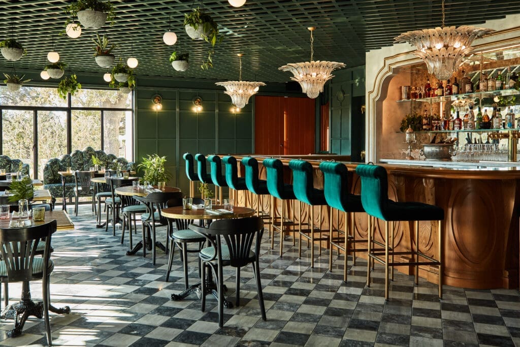 Lutie's is a must-visit restaurant at Austin's Commodore Perry Estate. (Courtesy of Auberge Resorts Collection)
