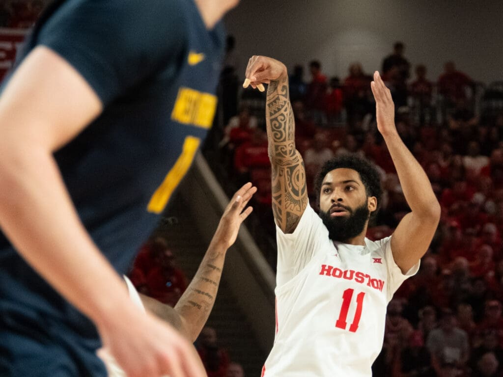 University of Houston guard Damian Dunn provides scoring punch off the bench. (Photo by F. Carter Smith)