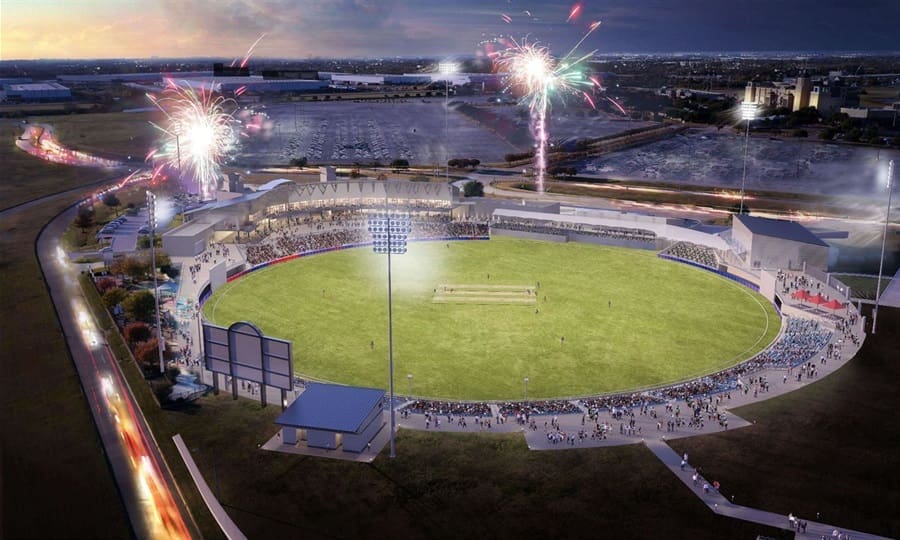 The Grand Prairie Cricket Stadium will host World Cup matches this June.