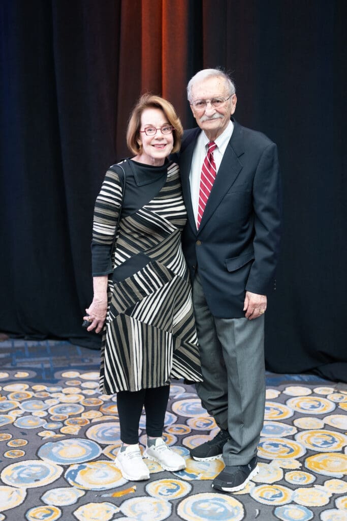 Helen Wils, Leonard Goldstein at the Seven Acres 'Next Step Gala' at the Hilton Americas-Houston (Photo by Daniel Ortiz)