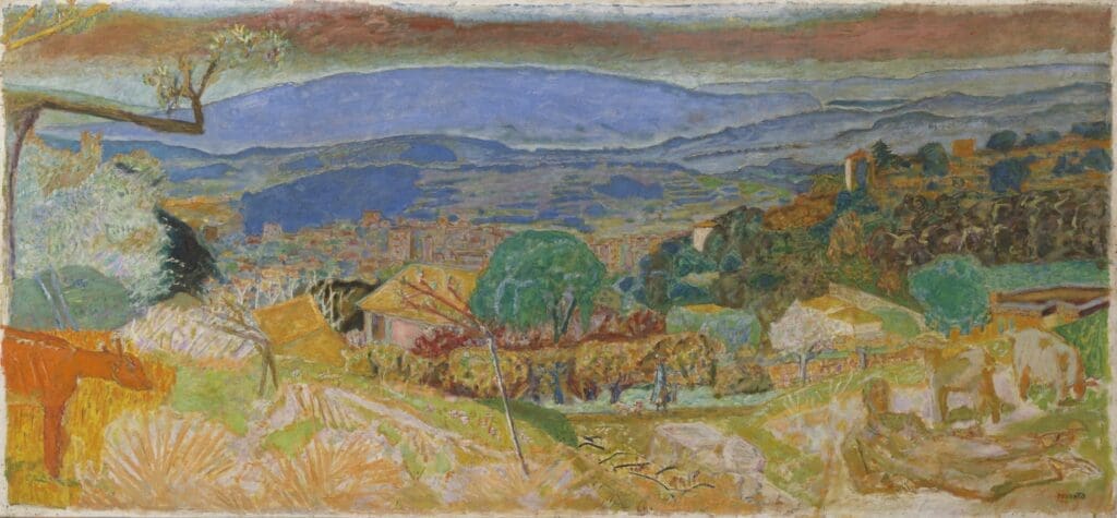 Pierre Bonnard's "Landscape at Le Cannet," 1928 (Kimbell Art Museum © 2023 Artists Rights Society (ARS), New York) 