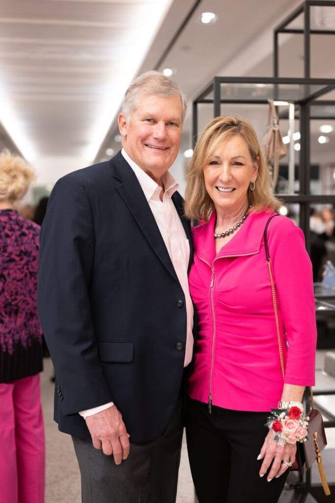 Lee & Shelley Boyer at Tootsies for the American Cancer Society Tickled Pink Luncheon launch. (Photo by Daniel Ortiz)