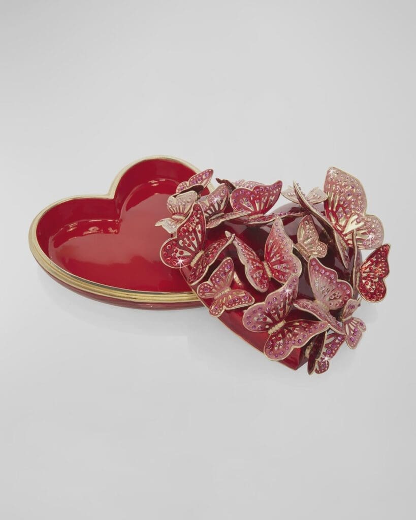 Neiman Marcus Jay Strongwater Butterfly Heart Box $3,800