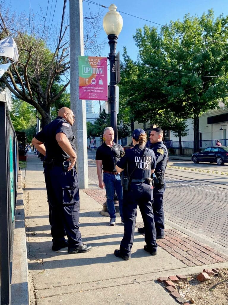 The primary goal of Uptown Dallas Inc.'s Security Team is to ensure the safety and well-being of the community.