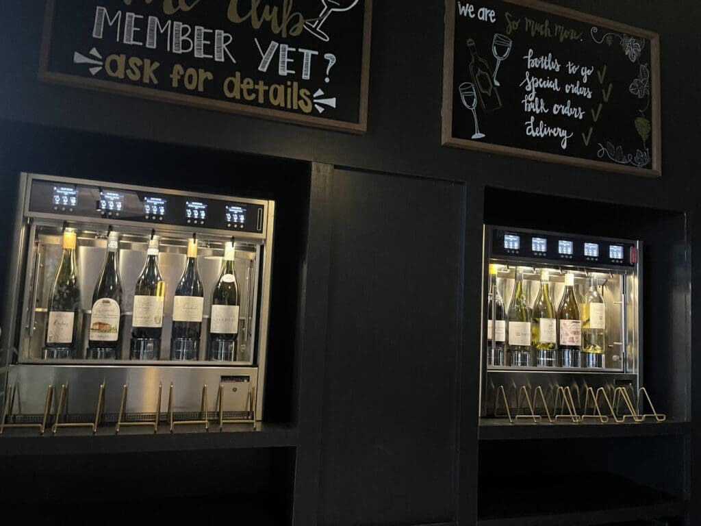 Salute Wine Bar allows guests to sample one ounce pours from different bottles.