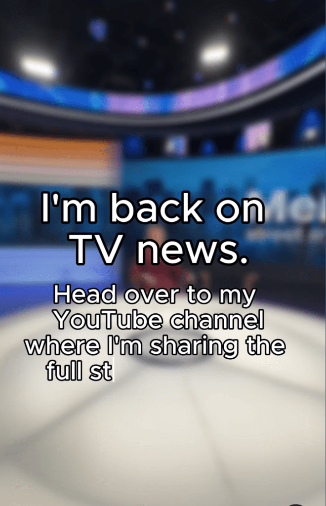 Dominique Sachse invites her Instagram followers to check out her new career announcement.