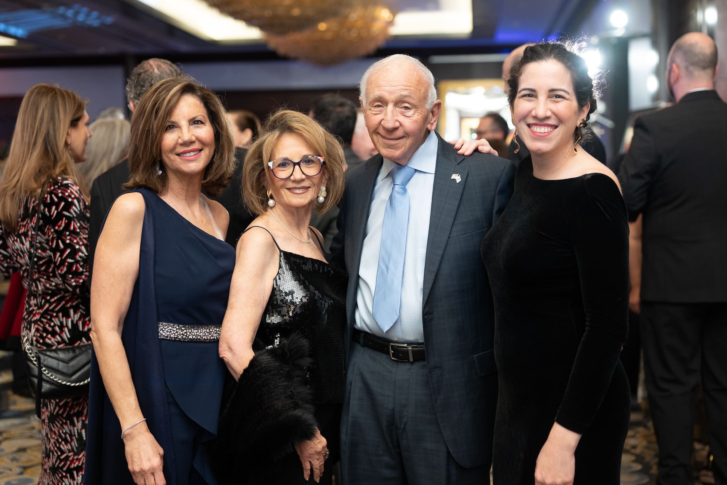 Selma Guttin, Vicky & Michael Richker, Andrea Guttin at the Seven Acres 'Next Step Gala' at the Hilton Americas-Houston (Photo by Daniel Ortiz)