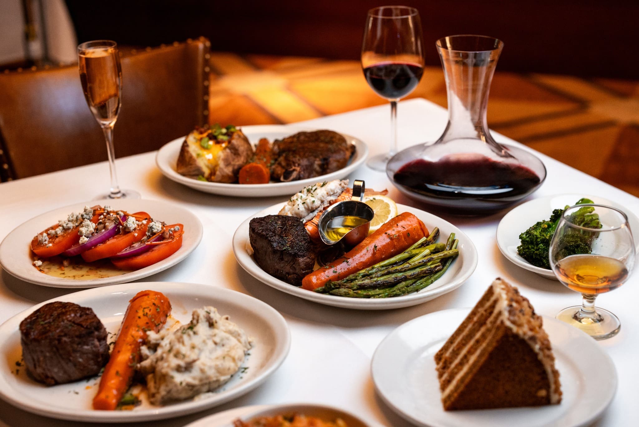 Steak – Bob’s Steak and Chop House has long been a destination inside the Fort Worth Omni Hotel.