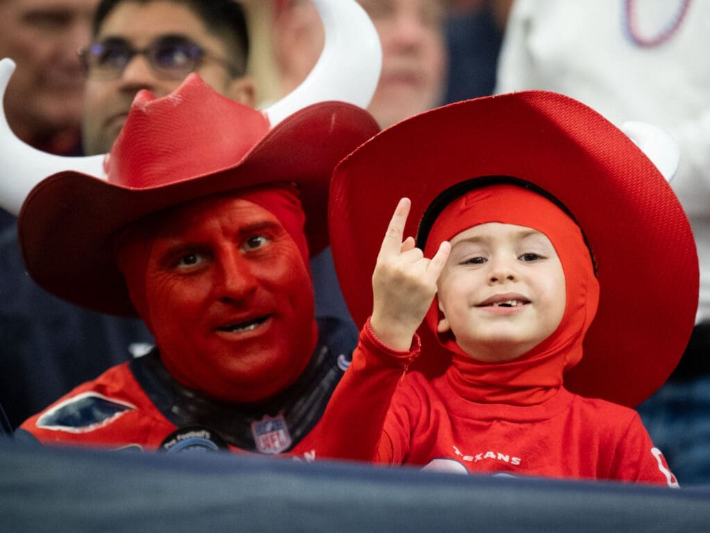 Houston Texans fans suddenly believe again. (Photo by F. Carter Smith)