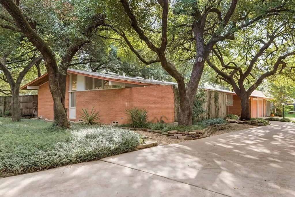 An original mid-century home for sale in North Dallas. 
