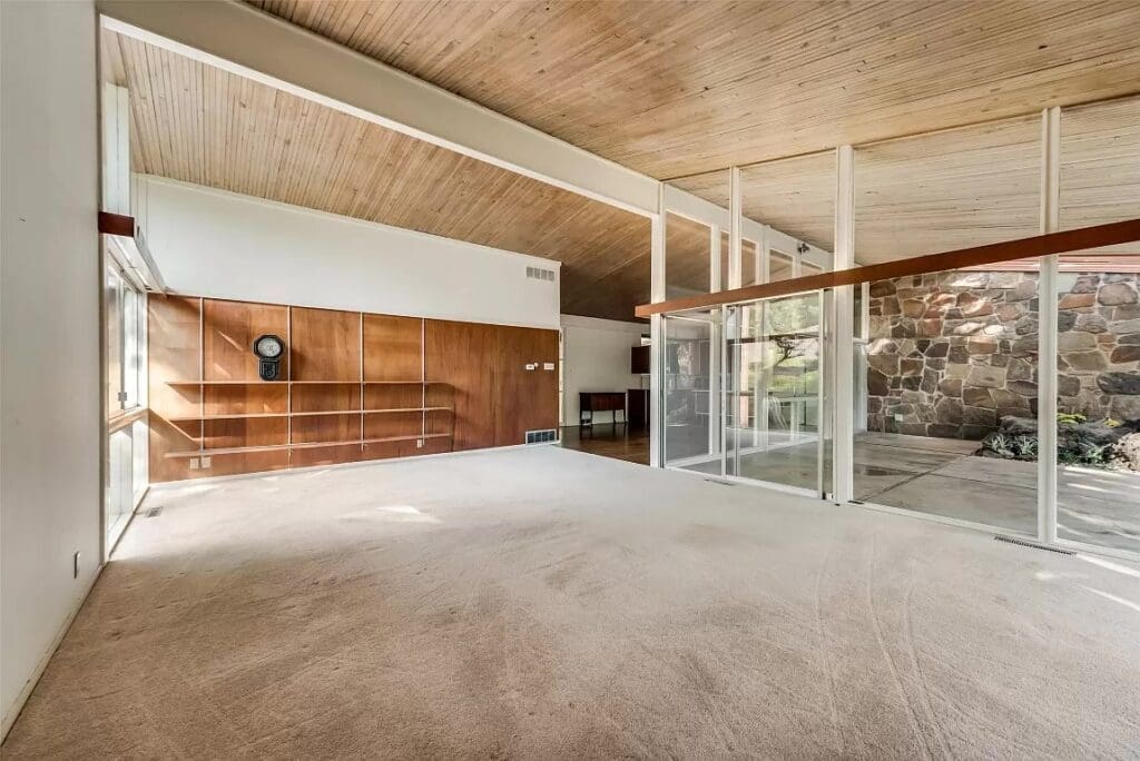 An original mid-century home for sale in North Dallas. 