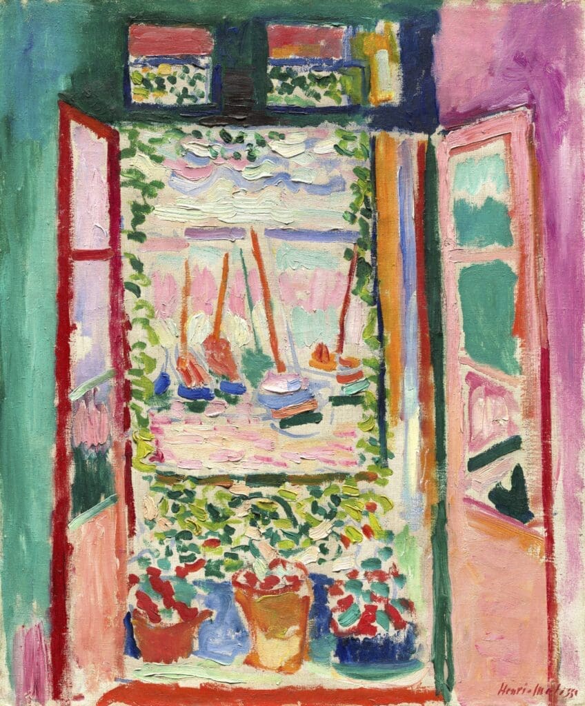 Henri Matisse, "Open Window, Collioure," 1905, oil on canvas, National Gallery of Art, Washington, collection of Mr. and Mrs. John Hay Whitney © Succession H. Matisse/Artists Rights Society (ARS), New York. Image courtesy MFAH.