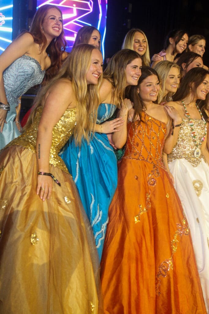 Knights of Momus duchesses celebrated at Tilman Fertitta's San Luis Salute in Galveston. (Photo by Gary Fountain)