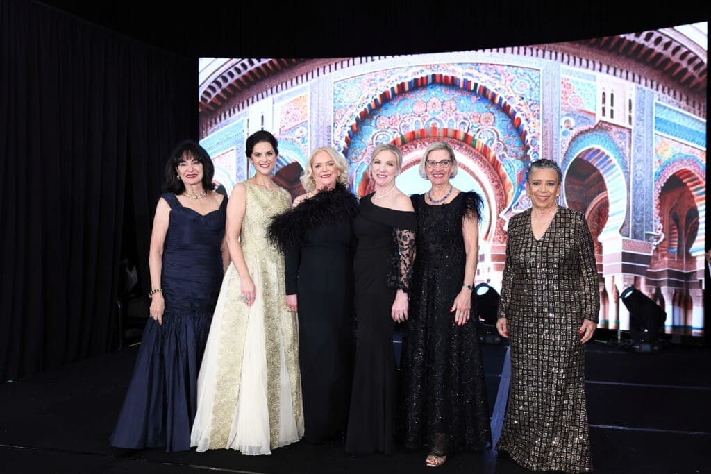 2024 Women of Distinction Ambassador Mady Kades, Ann Ayre, Chree Boydstun, Meg Stow Crowley, Diana Stick' Delaup, Alvia Wardlaw make the scene at the Winter Ball.