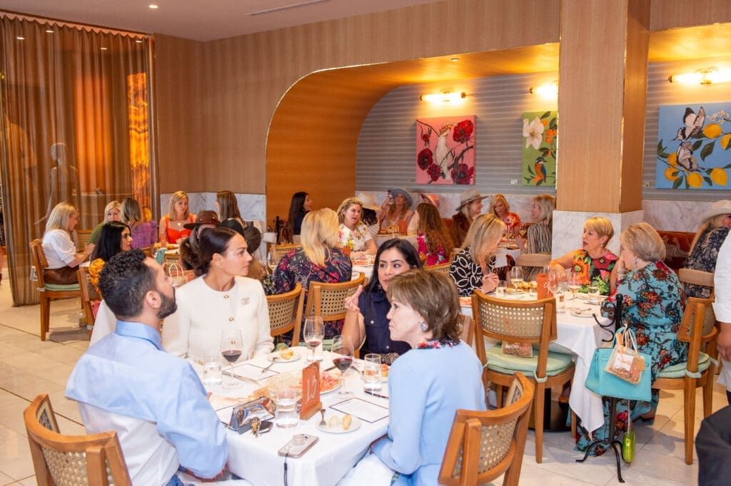 Lunching ladies  at Tavola for the luncheon/Tootsies fashion event at the new Italian restaurant on Post Oak Boulevard. (Photo by Jacob Powers)