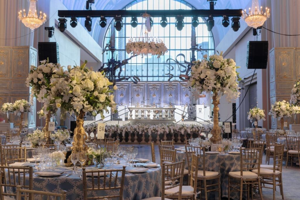 Vienna's Hofburg Imperil Palace recreated in decor at Wortham Theater Center for the 2024 Houston Ballet Ball. (Photo (Photo by Alida Bonifaz, The Events Company)