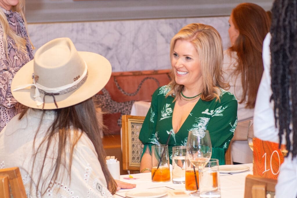 Amanda Boffone  at Tavola for the luncheon/Tootsies fashion event at the new Italian restaurant on Post Oak Boulevard. (Photo by Jacob Powers)