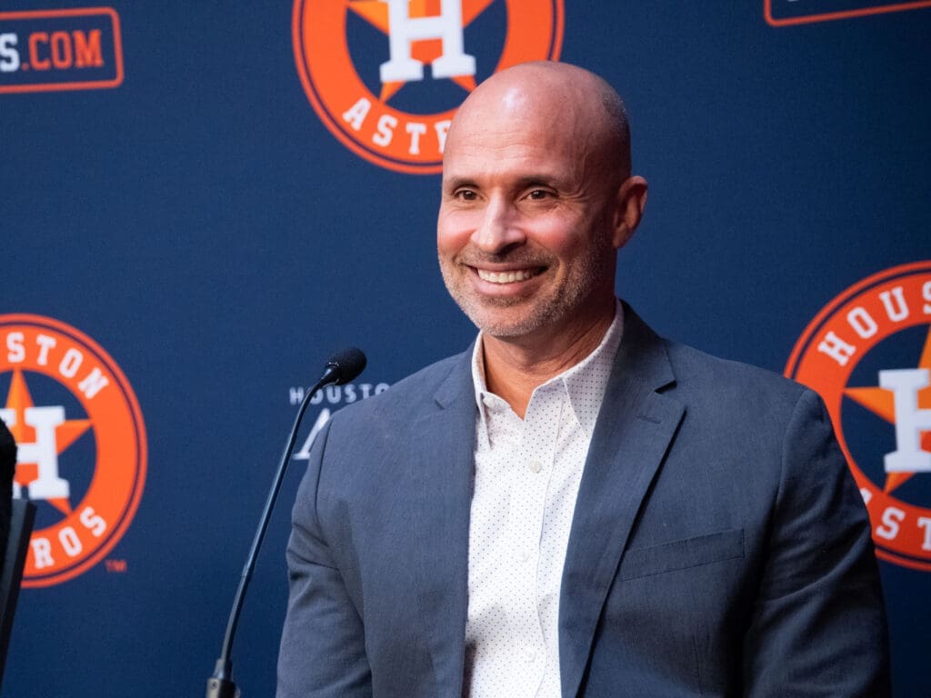 New Houston Astros manager Joe Espada will have plenty of talent on this team. (Photo by F. Carter Smith)