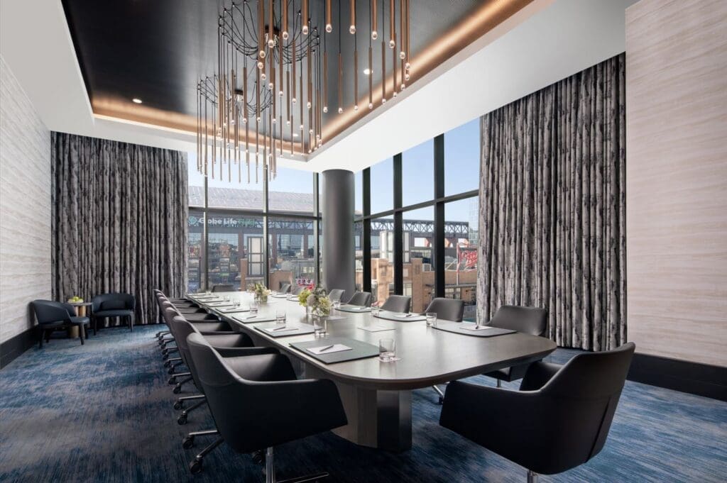 The Loews Arlington Hotel and Convention Center is a state-of-the-art, full-service meeting and resort destination that caters to groups of all sizes, as well as families who are looking for a world-class experience in the epicenter of the premier sports and entertainment district in the country. (Courtesy rendering)