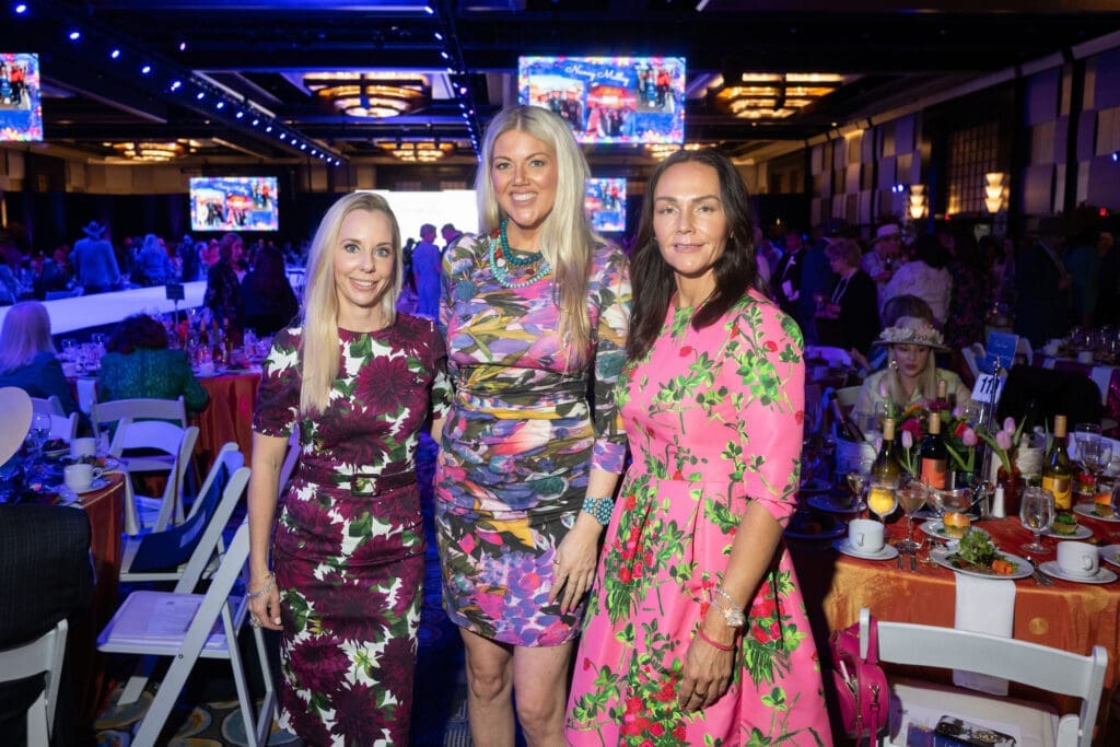 Cassie Sinor, Christina Wilson, Dana Barton at the Trailblazer Awards luncheon and fashion show.