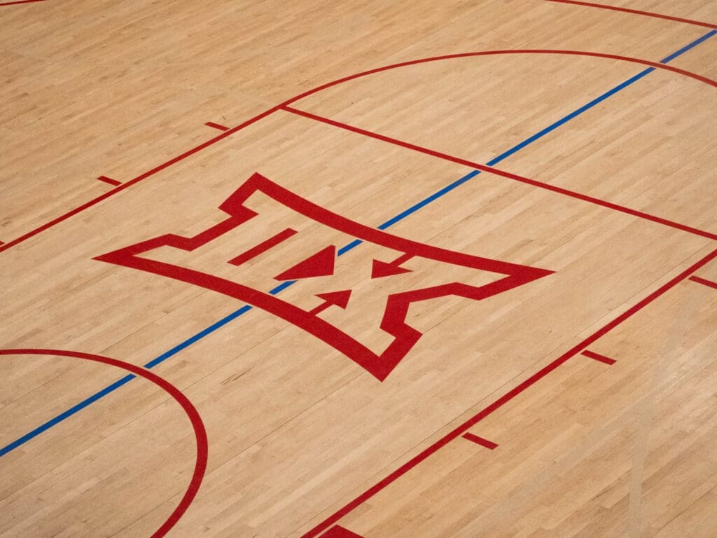 Houston's basketball facility includes some nods to the school's Big 12 reality. (Photo by F. Carter Smith)