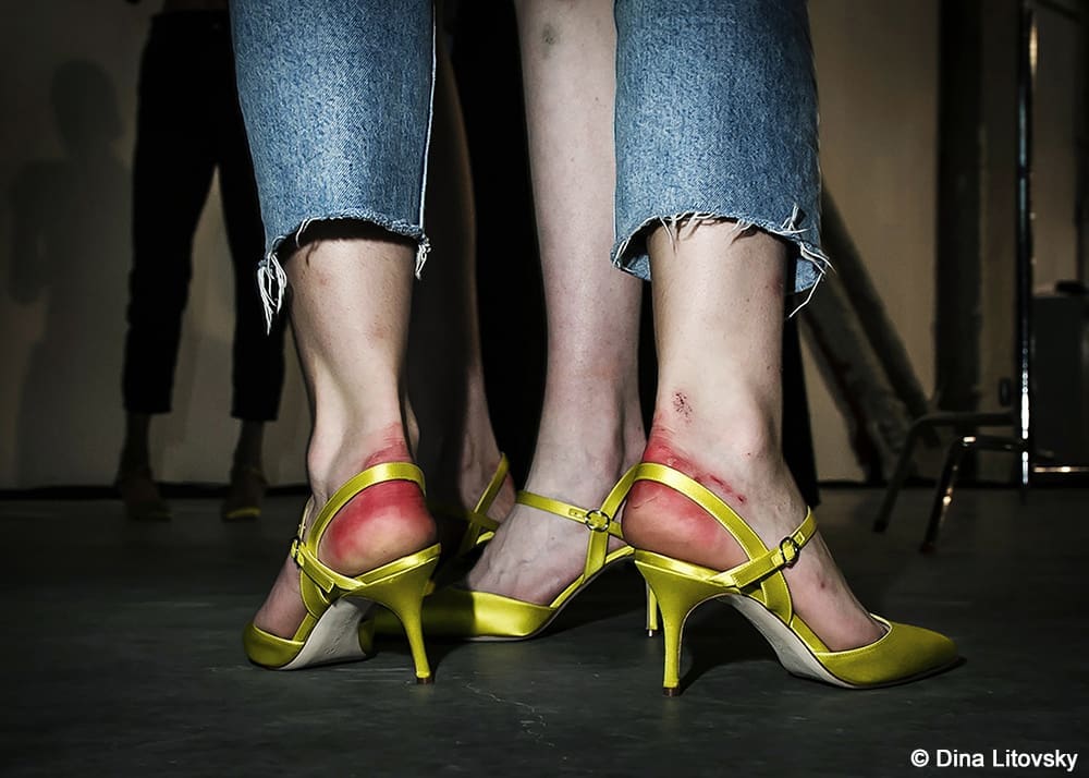 Dina Litovsky's <em>Satin Shoes, Fashion Week</em>, 2019, printed 2023 (Courtesy Houston Center for Photography)