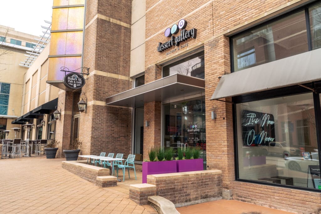 Dessert Gallery is in the space on The Waterway formerly occupied by Nestle's Toll House Cafe. (Photo by Dylan McEwan)