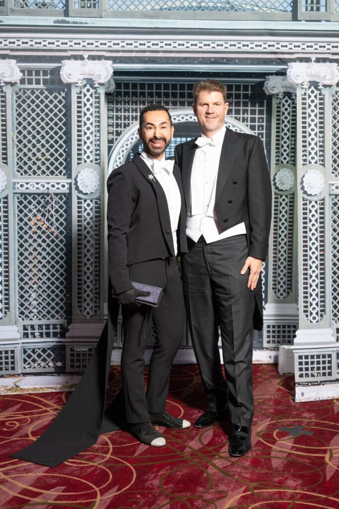 Fady Armanious & Bill Baldwin at the Houston Ballet Ball 'Mayerling' at Wortham Theater Center. (Photo by Daniel Ortiz)
