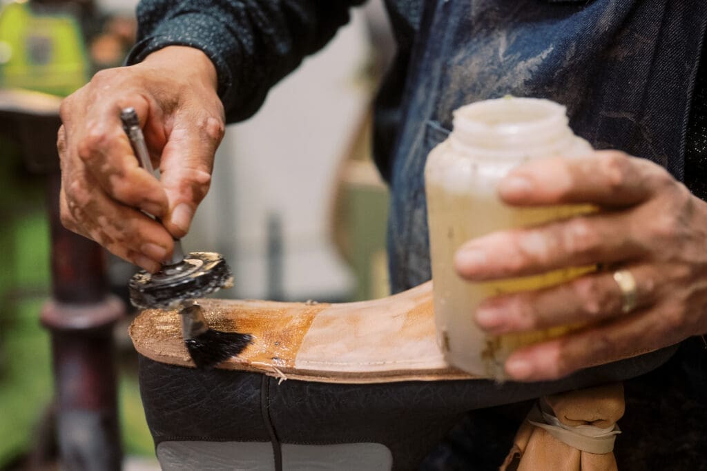 The old school handmade process of boot making is time-honored at Parker Boot Company.