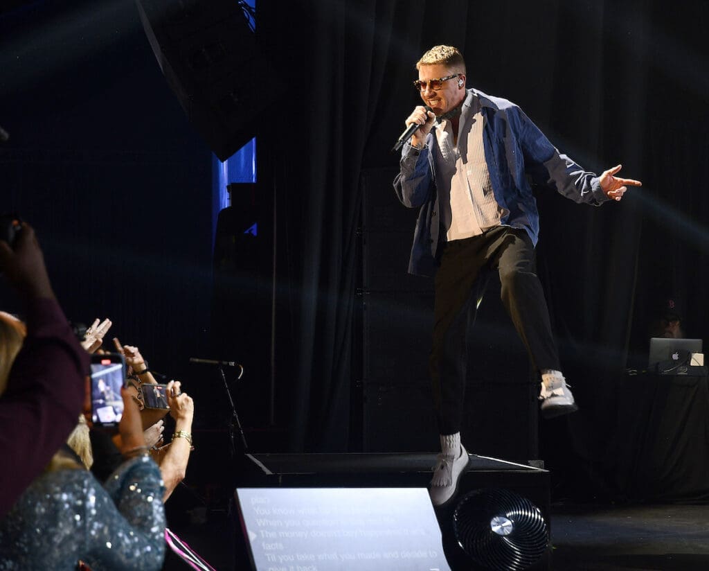 Macklemore performs at the San Luis Salute in Galveston. (Photo by Dave Rossman)