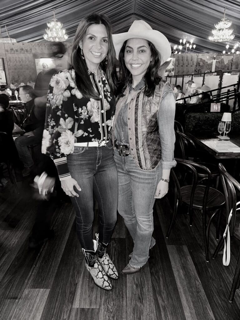 Anoosha Taghdisi, Nicole Katz on opening night of The Ranch Steakhouse + Saloon. (Photo by Shelby Hodge)