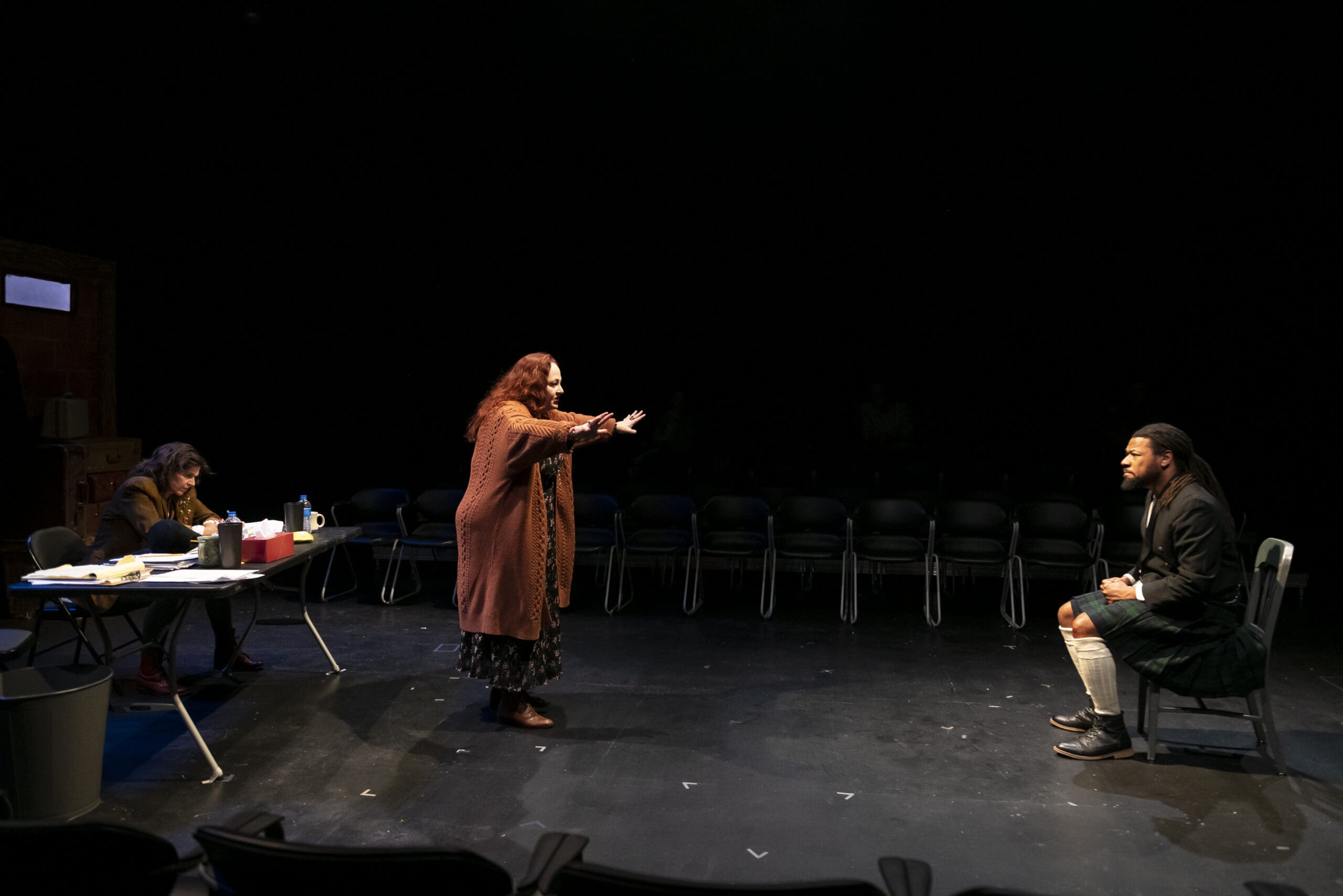 Tamarie Cooper as Deb Cooper and Dillon Dewitt as Tim Padley in The Catastrophic Theatre's "It Is Magic." (Photo by Anthony Rathbun)