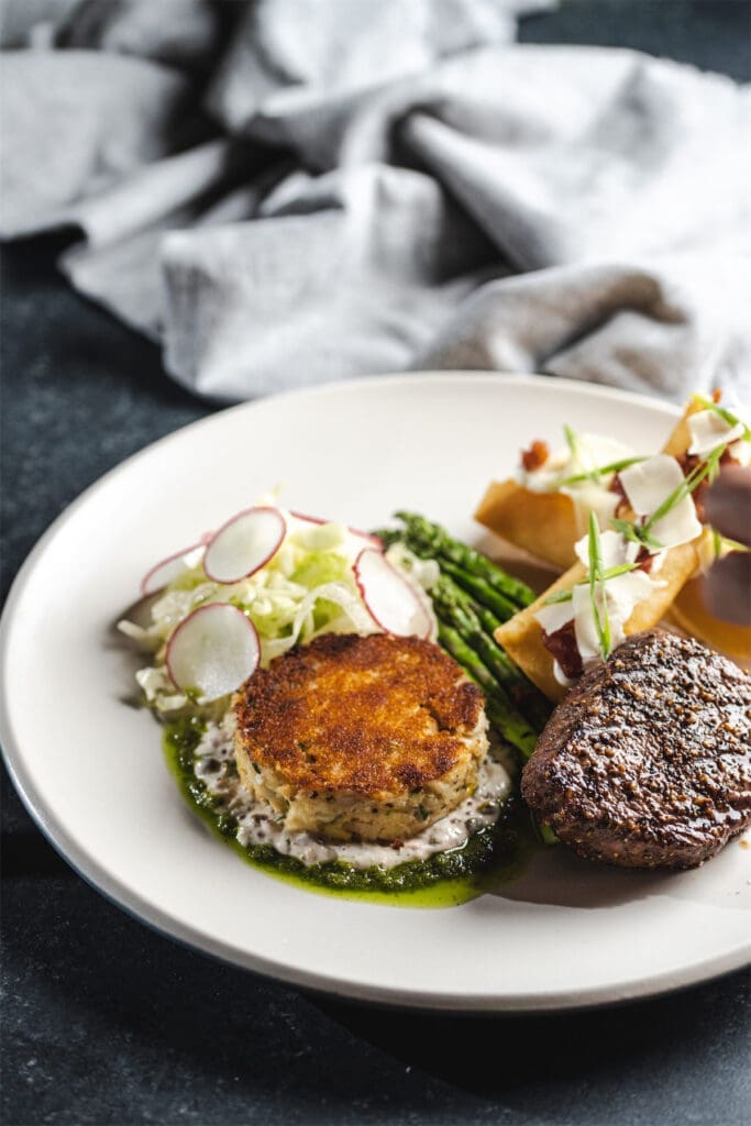The crab cakes at JOEY Dallas are a must-try starter or entree. (Courtesy)