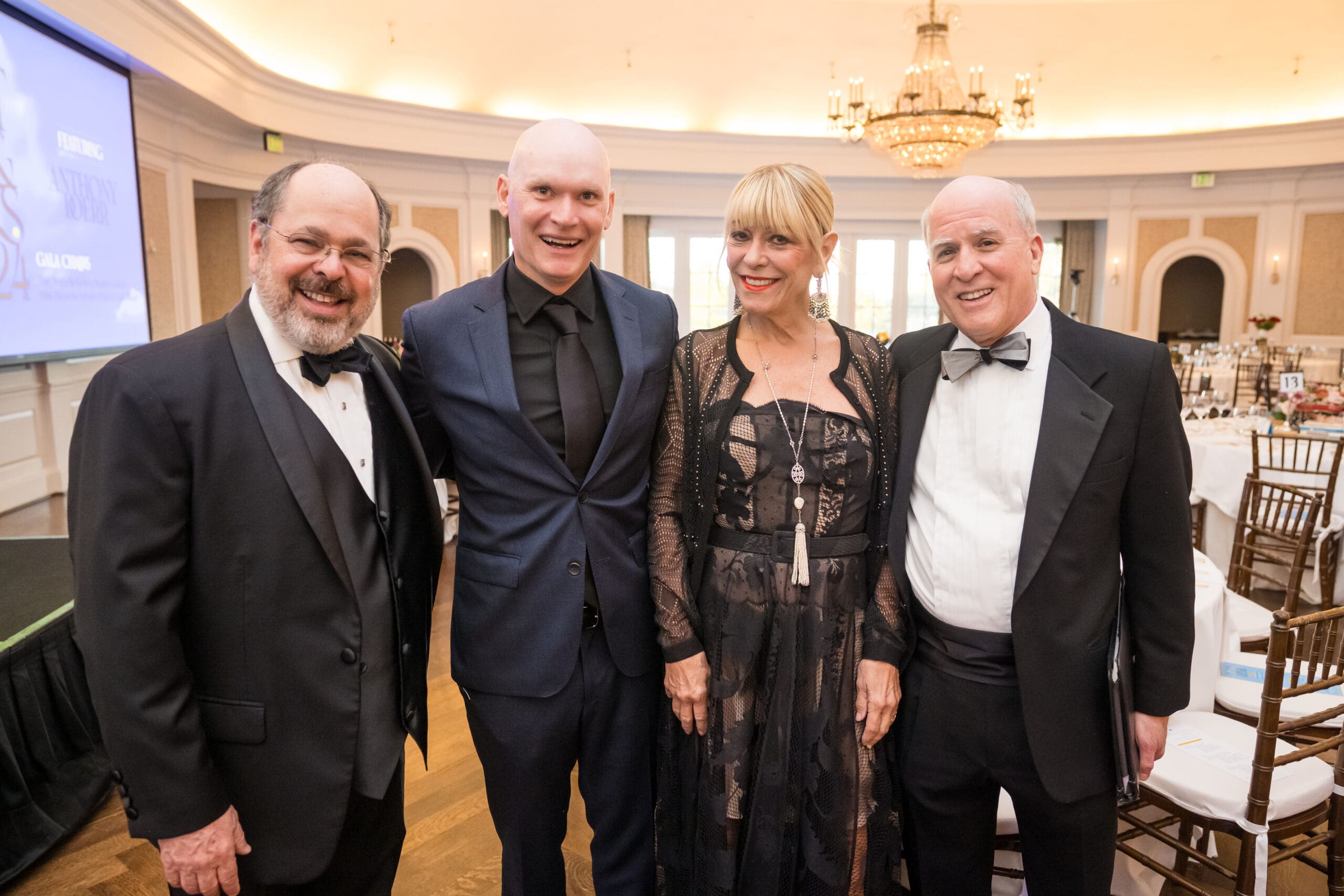 Kevin Lewis, Featured Speaker Anthony Doerr, Franci Neely, Inprint Executive Director Rich Levy – 286