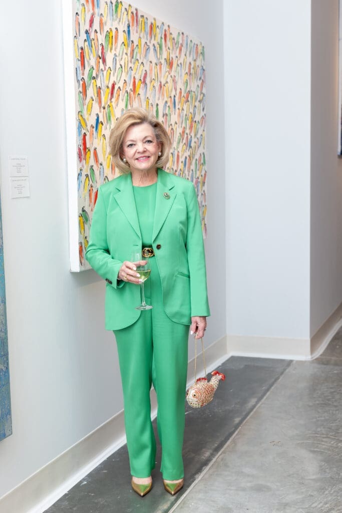 Stephanie Smith at Laura Rathe Fine Art Hunt Slonem Dinner Party (Photo by Miroma Photography)
