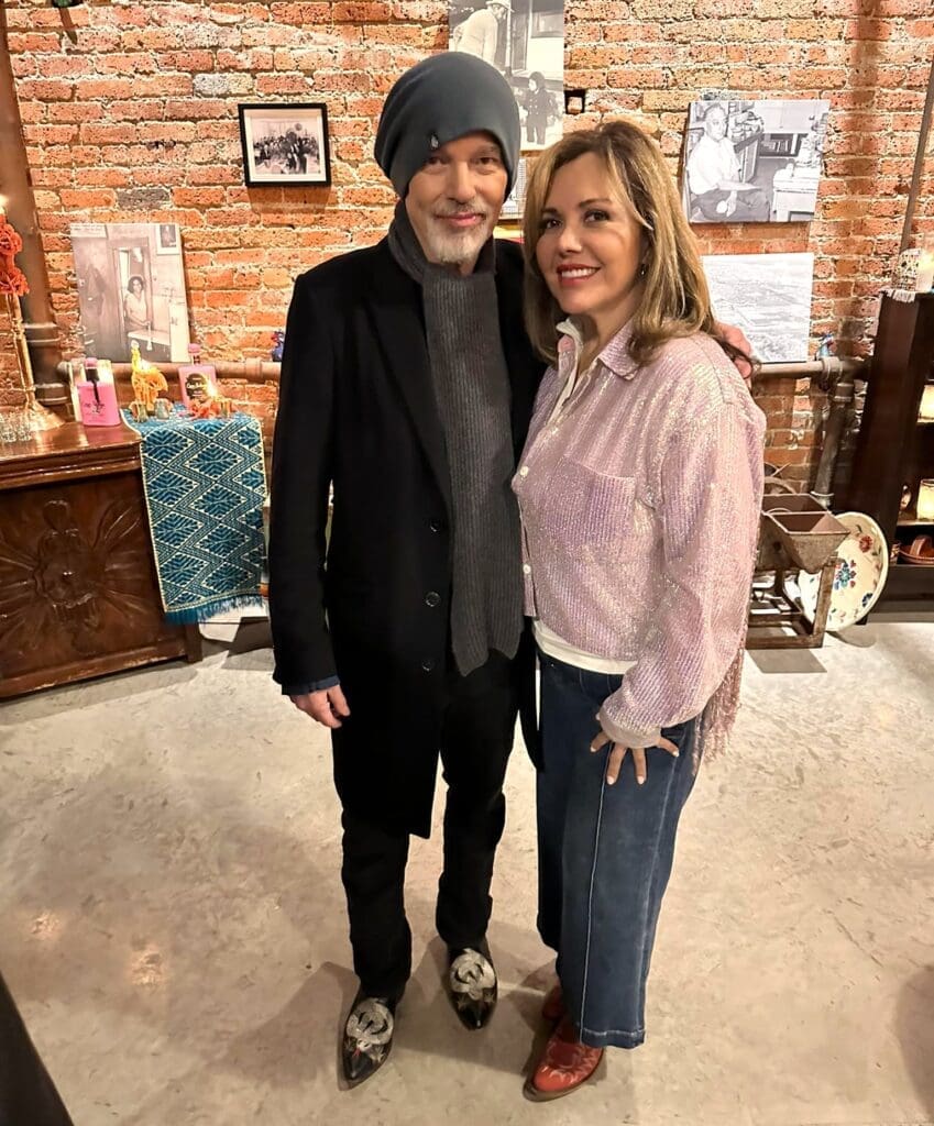 Billy Bob Thornton enjoyed dinner at Joe T. Garcia's in late January. (Photo by Joe T. Garcia's)