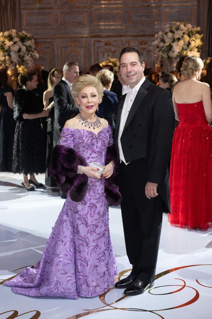 Margaret Alkek Williams, Houston Ballet Executive Director Jim Nelson  at the Houston Ballet Ball 'Mayerling,' held at Wortham Theater Center. (Photo by Wilson Parish)