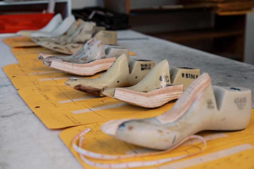 Parker Boot Company has more than 1,000 handmade lasts in its storeroom.