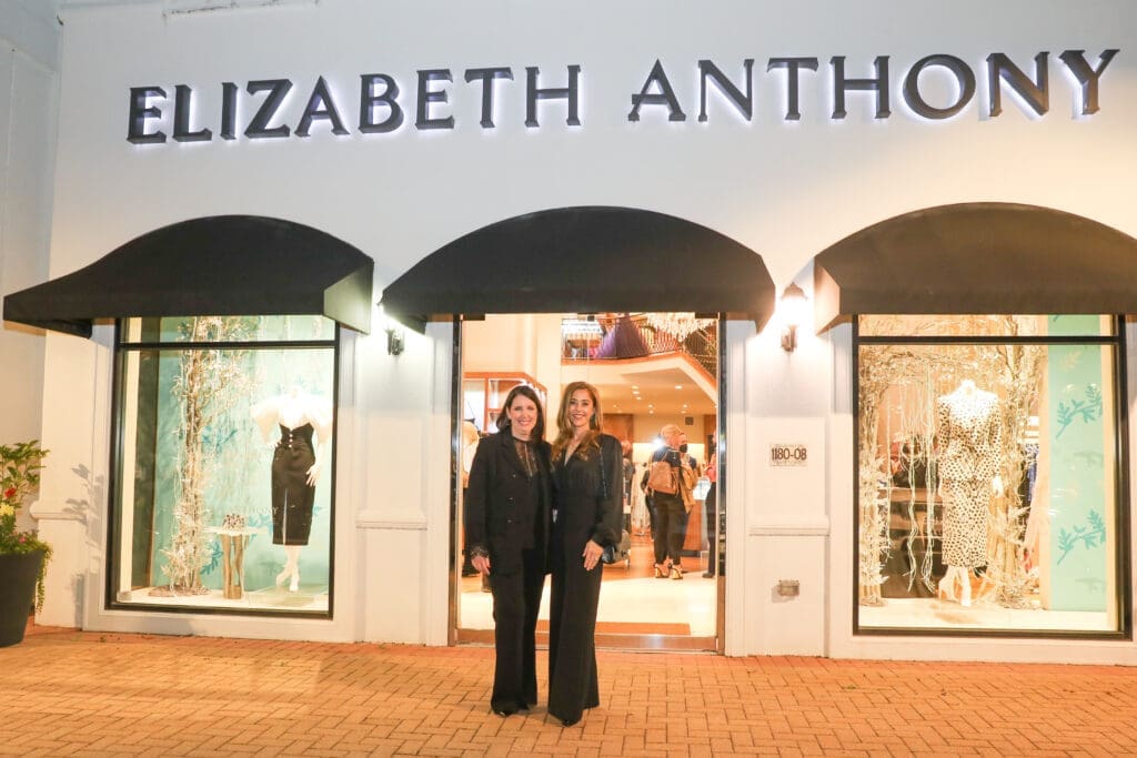 Julie Roberts and Kristina Somerville at the Elizabeth Anthony store in Uptown Park.