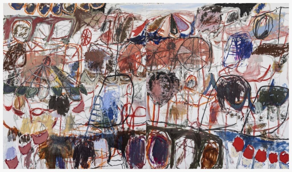Sam Mattax's "Benny's Place," 2023, at Fredericks & Freiser