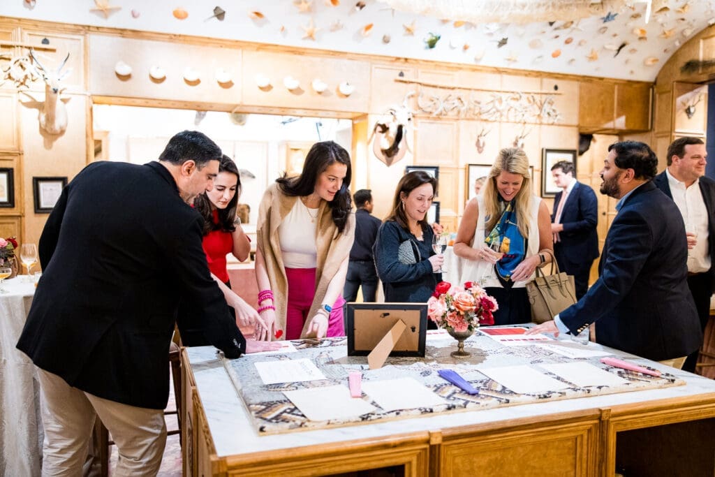 Guests at the Houston Museum of Natural Science H.P. Attwater Society event exploring the Sight Station (Photo by Hung L. Truong)