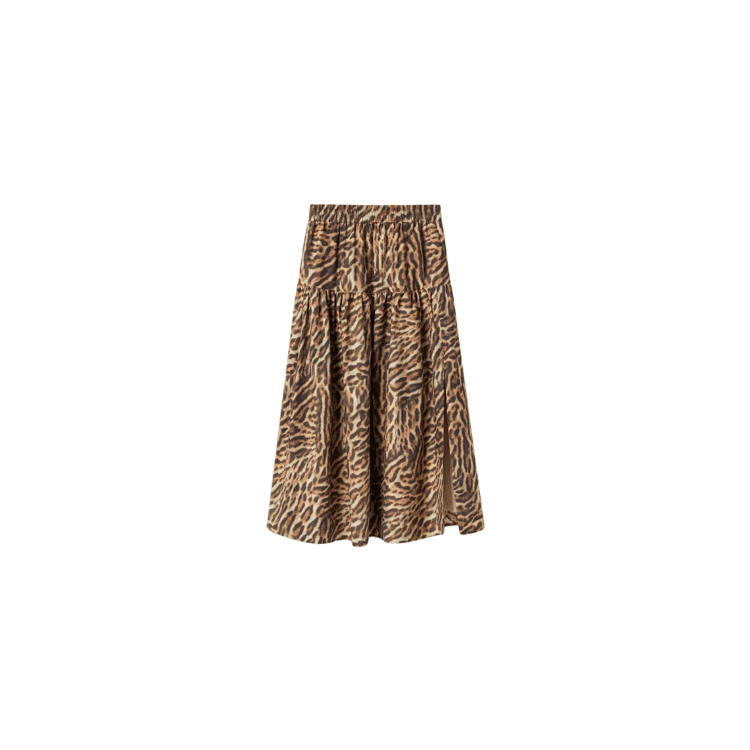 Kat + Noelle Animal Print Skirt