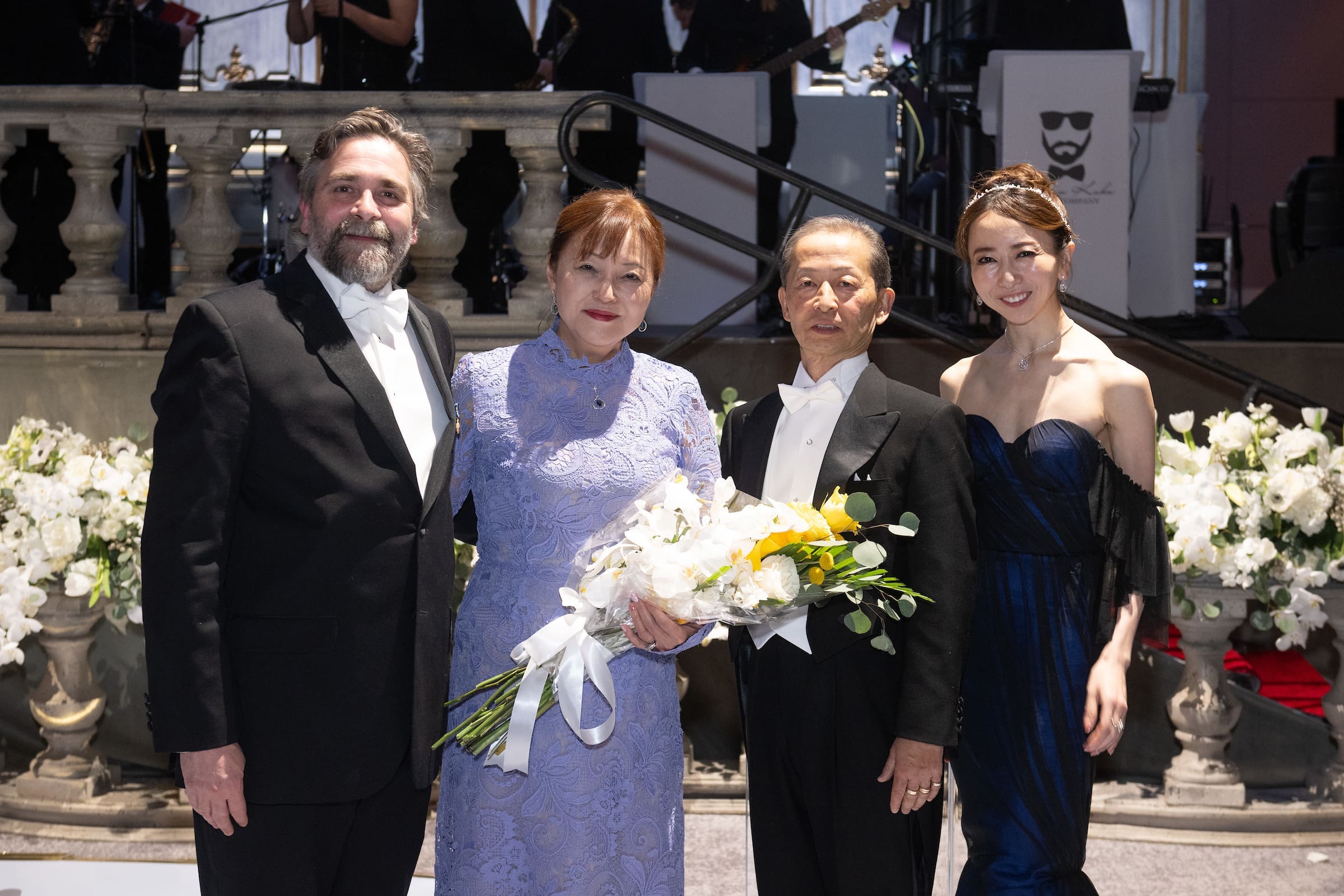 Stanton Welch AM, Honorees Akemi and Yasuhiko Saitoh, Yuriko Kajiya; Photo by Wilson Parish