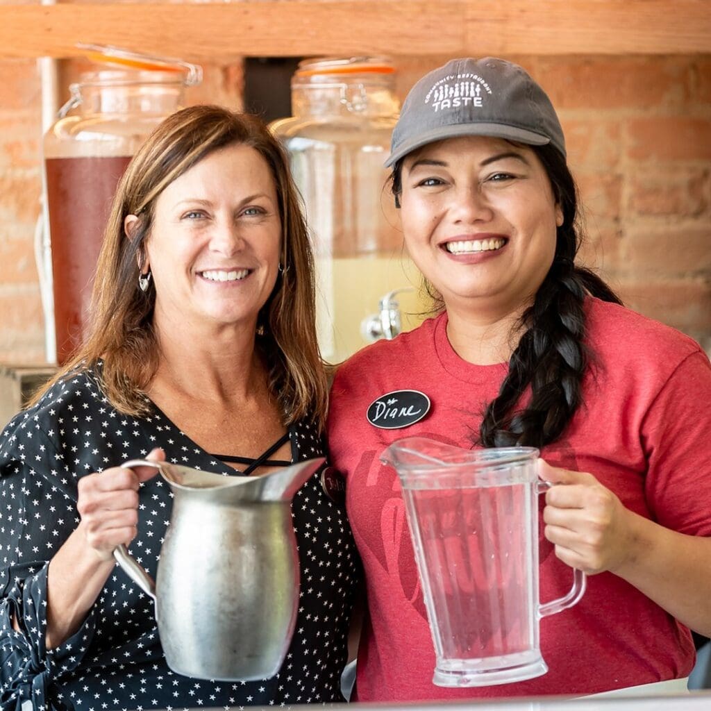 Staff and volunteer fill hearts and stomachs of those in need at Taste Project.