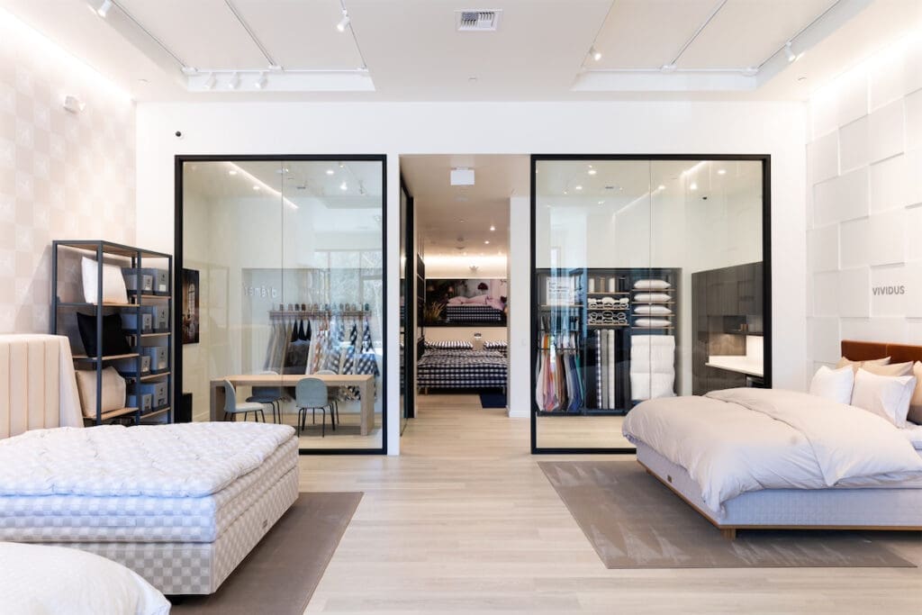 Hästens Houston on Westheimer Road in River Oaks. (courtesy of Hästens)
