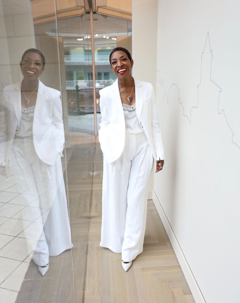 Float onto the scene in these TWP Didi pants matched with a TWP Zip Boyfriend Blazer.