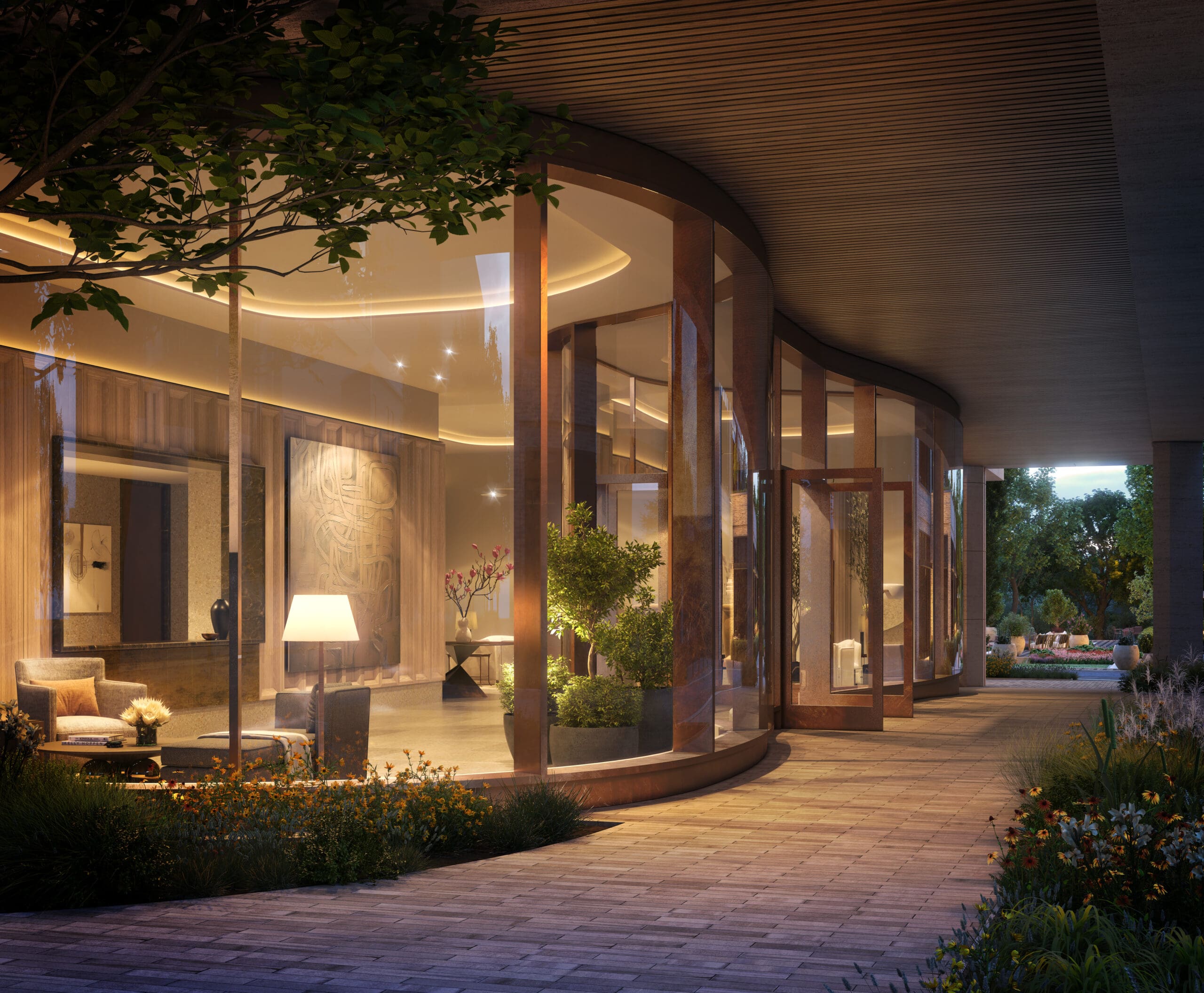 A rendering of The Knox residences in Dallas.