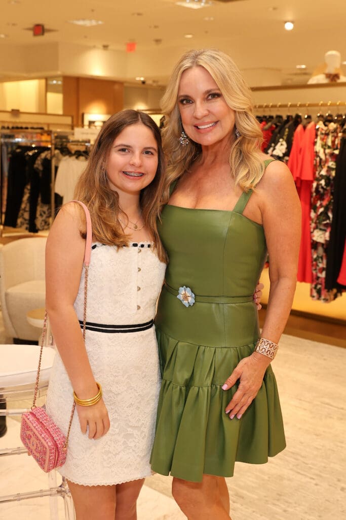 Scarlett Juneau, Melissa Juneau at the PaperCity Philanthropy in Fashion Best Dressed announcement party at Neiman Marcus  (Photo by Priscilla Dickson)