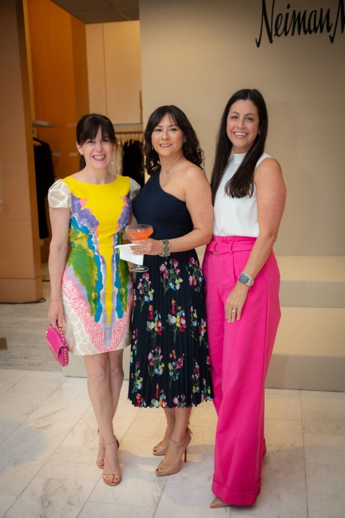 Lauren Mills, Onora Zagorsai, Martha 
Carruth at the PaperCity Philanthropy in Fashion Best Dressed announcement party at Neiman Marcus (Photo by Kara Trail, Miroma Photography)